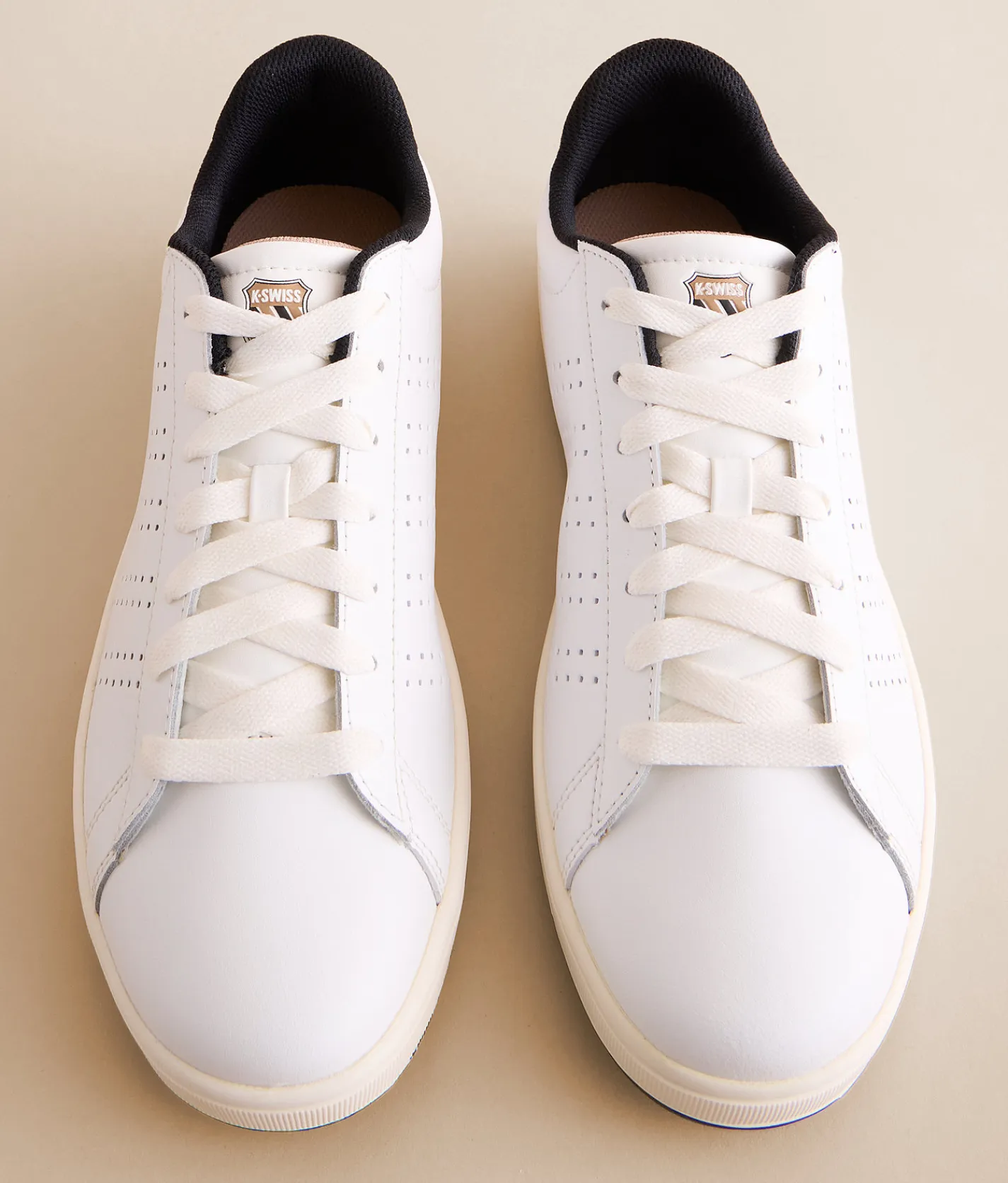 Shoes | K-Swiss Court Base II Leather Sneaker Bright White Natural Blac