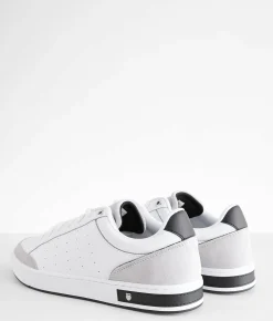 K-Swiss Court Block Sneaker White Vapor Blue Black Hot