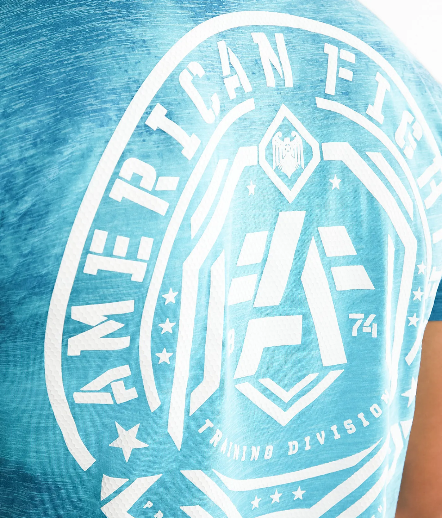 Graphic T-Shirts | American Fighter Courtland T-Shirt Optic Cyan Dk Optic Cyan