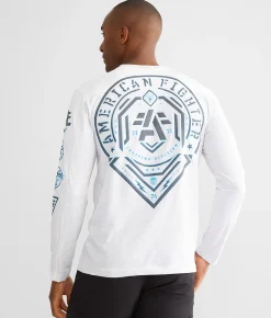 Graphic T-Shirts | American Fighter Courtland T-Shirt Heather Bleach White