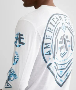 Graphic T-Shirts | American Fighter Courtland T-Shirt Heather Bleach White