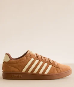K-Swiss Court Tiebreak II Leather Sneaker Indian Tan Creme Brulee G Online