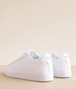 Activewear|Shoes | K-Swiss Court Tiebreak II Leather Sneaker White White White