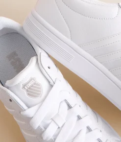 Activewear|Shoes | K-Swiss Court Tiebreak II Leather Sneaker White White White