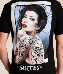 Sullen Cover Girl T-Shirt Jet Black Discount