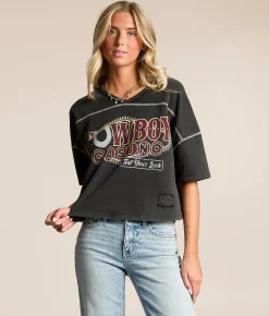 Modish Rebel Cowboy Casino Pullover Washed Black Outlet