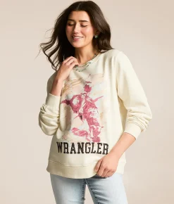 Wrangler® Cowboy Oversized Pullover Whisper White Sale