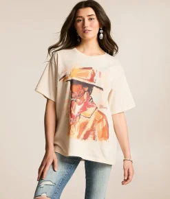 Tops | Wrangler® Cowboy Oversized T-Shirt Whisper White