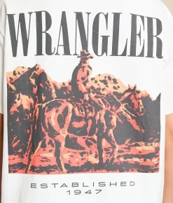 Tops | Wrangler® Cowboy Scenic T-Shirt Worn White