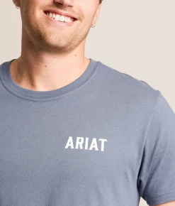 Tops|Graphic T-Shirts | Ariat Cowboy Tested T-Shirt Grisalle