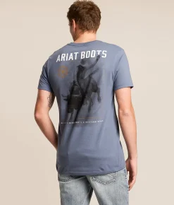 Tops|Graphic T-Shirts | Ariat Cowboy Tested T-Shirt Grisalle
