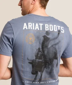 Tops|Graphic T-Shirts | Ariat Cowboy Tested T-Shirt Grisalle
