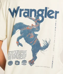 Wrangler® Cowboy T-Shirt Marshmallow Heather Clearance
