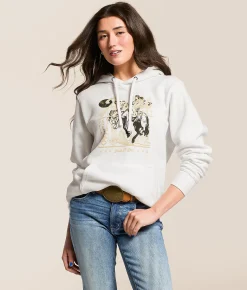 Ariat Cowgirl Sunrise Hooded Sweatshirt White Outlet
