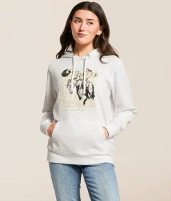Ariat Cowgirl Sunrise Hooded Sweatshirt White Outlet
