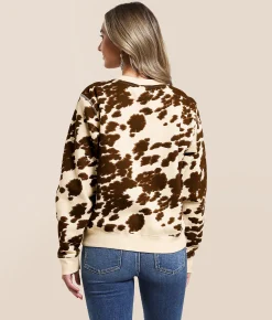Ariat Cow Print Pullover Mustang Pony Print Best