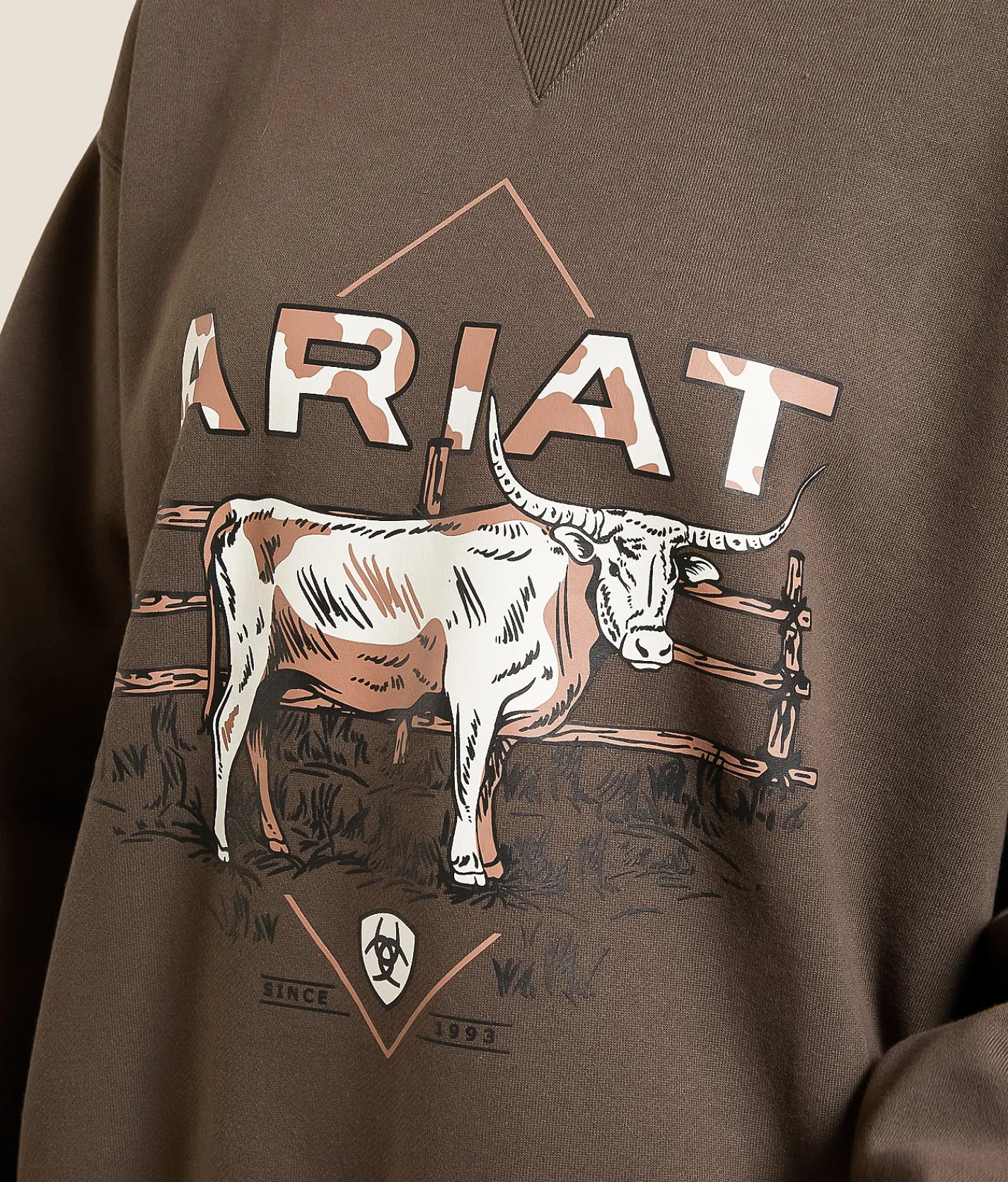 Tops | Ariat Cow Pullover Banyan Bark