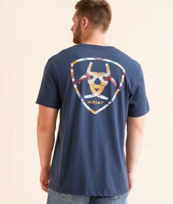 Ariat Coyote Cobija T-Shirt Blue Dusk Sale