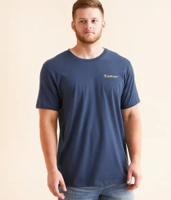 Ariat Coyote Cobija T-Shirt Blue Dusk Sale
