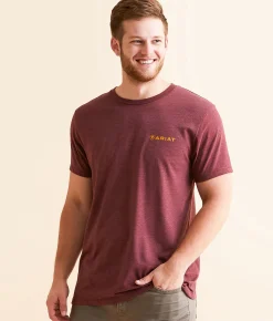 Graphic T-Shirts | Ariat Coyote Cobija T-Shirt Maroon Heather