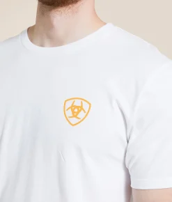 Graphic T-Shirts | Ariat Coyote Serape T-Shirt White