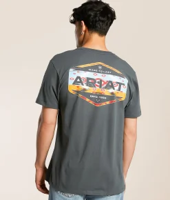 Ariat Coyote Serape T-Shirt Dark Shadow Best