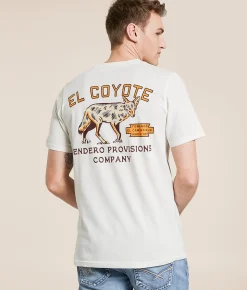 Graphic T-Shirts | Sendero Provisions Co. Coyote T-Shirt Vintage White