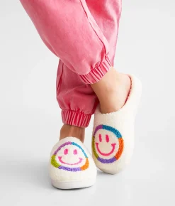 Shoes | Mia Cozi Smiley Slipper Tan Smile Multi