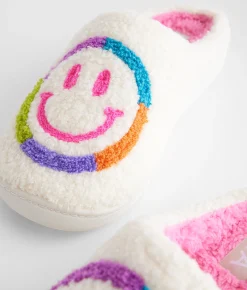 Shoes | Mia Cozi Smiley Slipper Tan Smile Multi