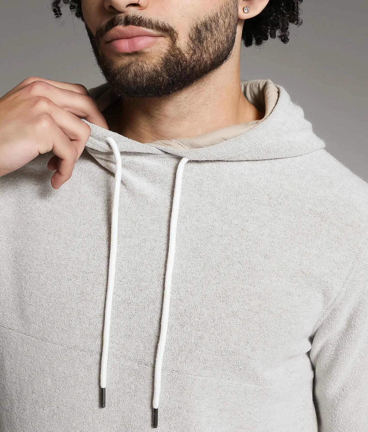 Tops | BKE Cozy Knit Hoodie Cloud Dancer
