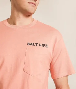 Salt Life Crab Life T-Shirt Pink Clay Outlet