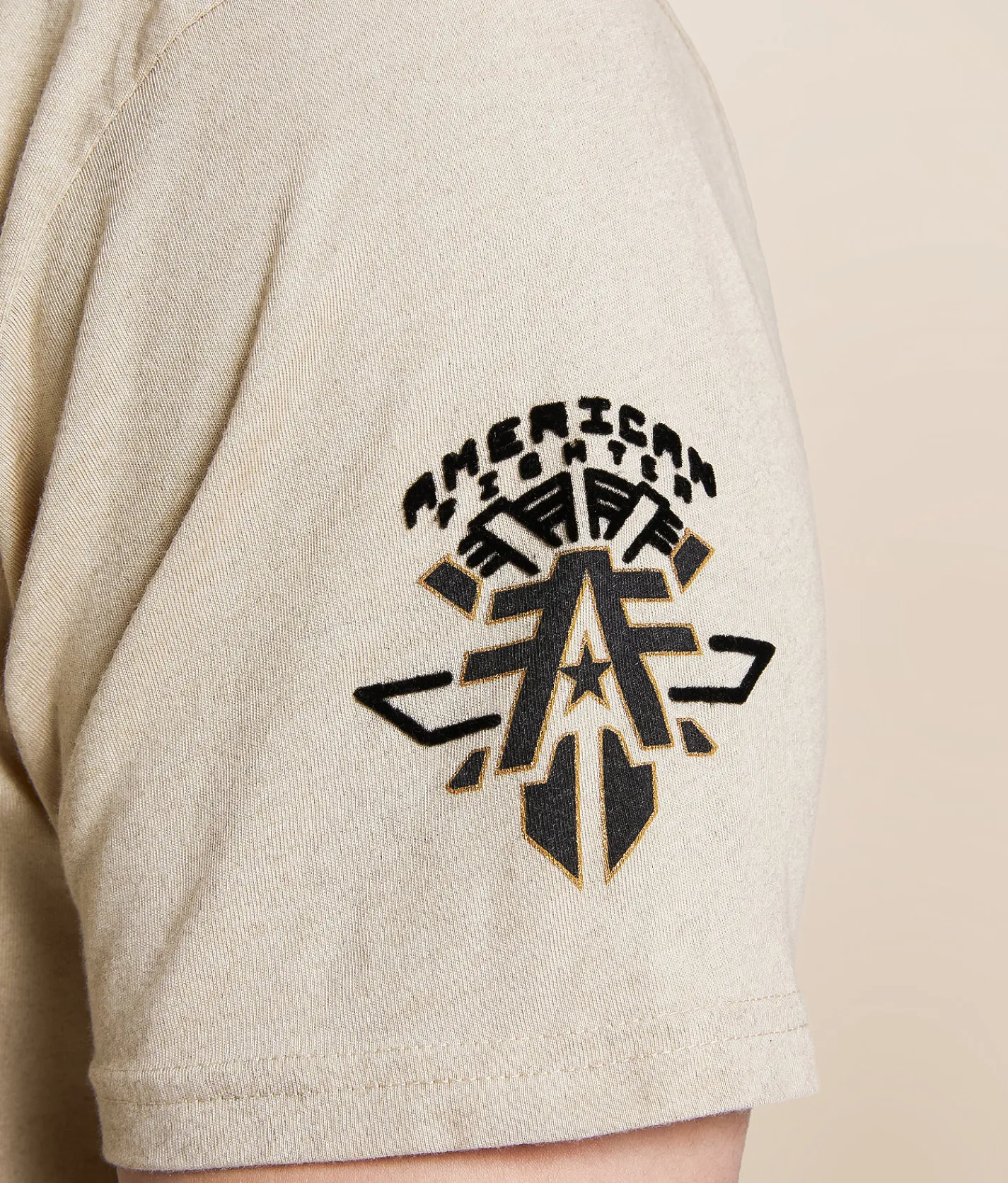 Tops|Graphic T-Shirts | American Fighter Crafton T-Shirt Sand