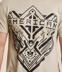 Tops|Graphic T-Shirts | American Fighter Crafton T-Shirt Sand