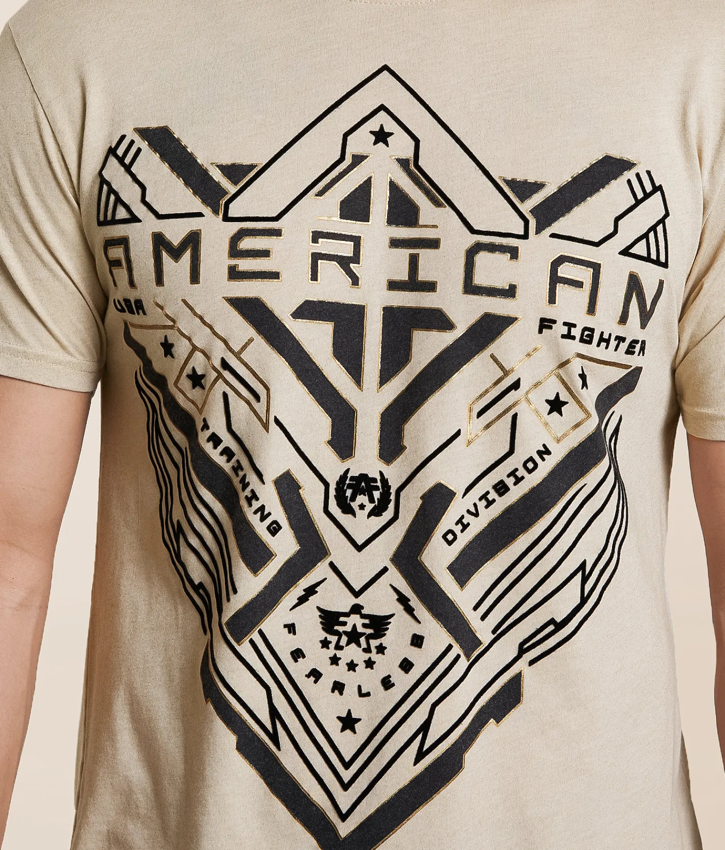 Tops|Graphic T-Shirts | American Fighter Crafton T-Shirt Sand