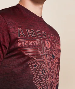 Tops|Graphic T-Shirts | American Fighter Cranston T-Shirt Cherry Black