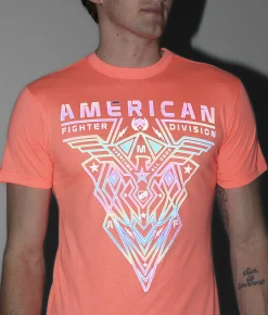 American Fighter Cranston T-Shirt Neon Coral Best