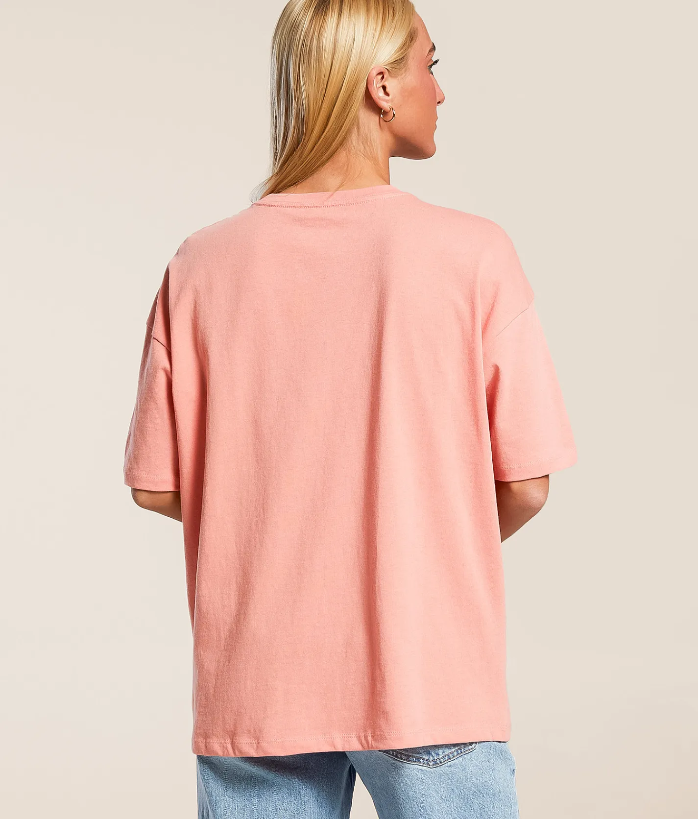 Billabong Crazy Town Oversized T-Shirt Peach Out Online