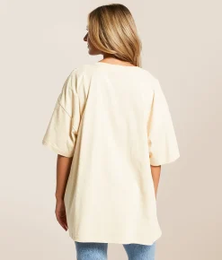 Tops | Gameday SOCIAL® Creighton Bluejays Oversized T-Shirt Oatmeal
