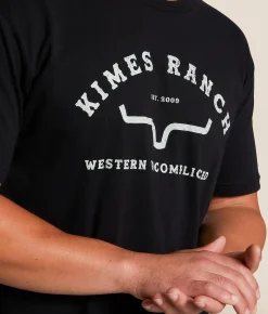 Kimes Ranch Crescent T-Shirt Black New
