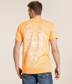 Tops|Graphic T-Shirts | American Fighter Cresthaven T-Shirt Blazing Orange