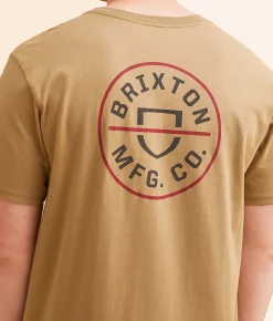Brixton Crest II T-Shirt Terracotta Discount