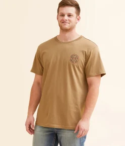 Brixton Crest II T-Shirt Terracotta Discount