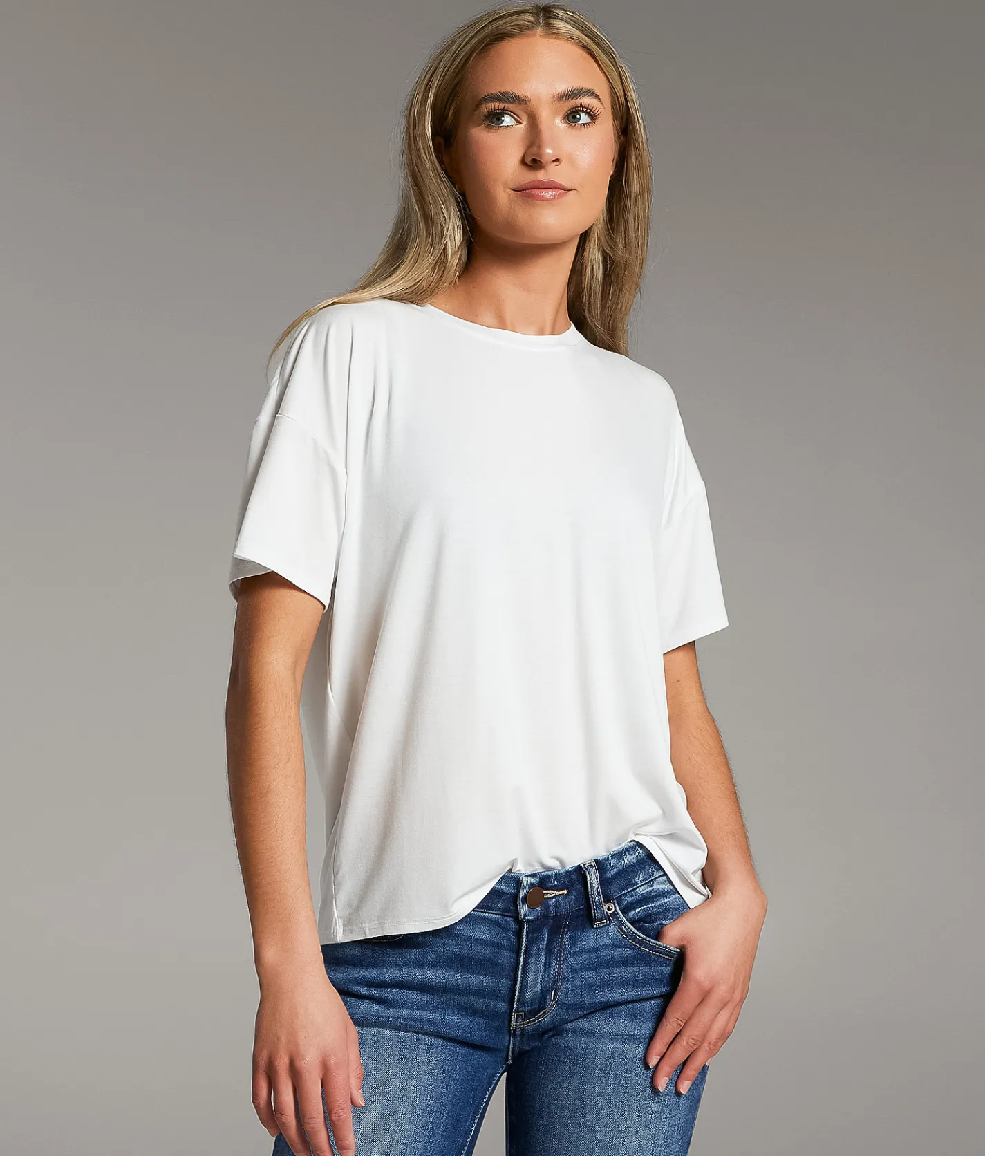 BKE Crew Neck T-Shirt White Outlet