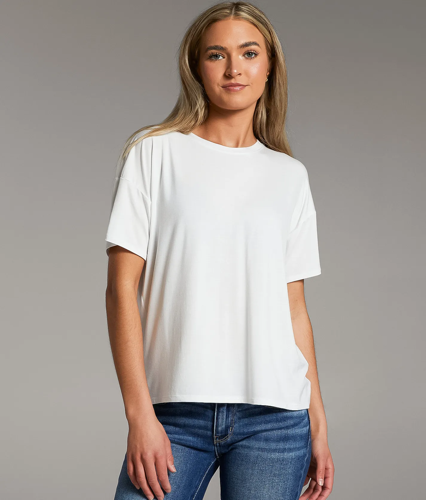 BKE Crew Neck T-Shirt White Outlet