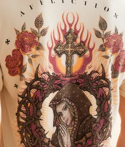 Affliction Crimson Thorn T-Shirt Peyote Pigment Dye Sale