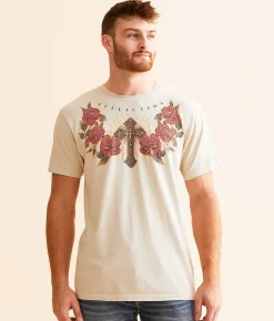 Affliction Crimson Thorn T-Shirt Peyote Pigment Dye Sale