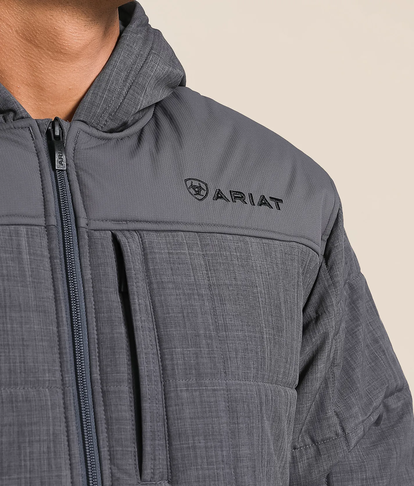 Tops|Coats & Jackets | Ariat Crius Insulated Hooded Jacket Grey Heather