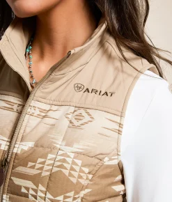 Ariat Crius Insulated Vest Savannah W Dune Print Outlet