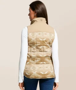 Ariat Crius Insulated Vest Savannah W Dune Print Outlet