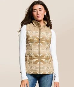 Ariat Crius Insulated Vest Savannah W Dune Print Outlet